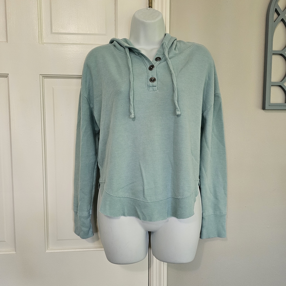 SO Women's Soft Teal Hoodie - Picture 1 of 5
